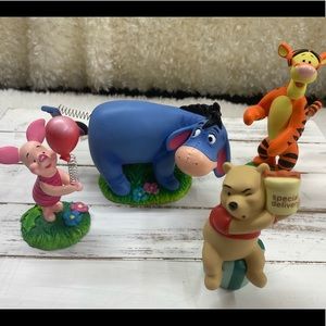 Winnie-the Pooh Figurines (Eeyore, Tigger, Piglet and Pooh), The Disney Store
